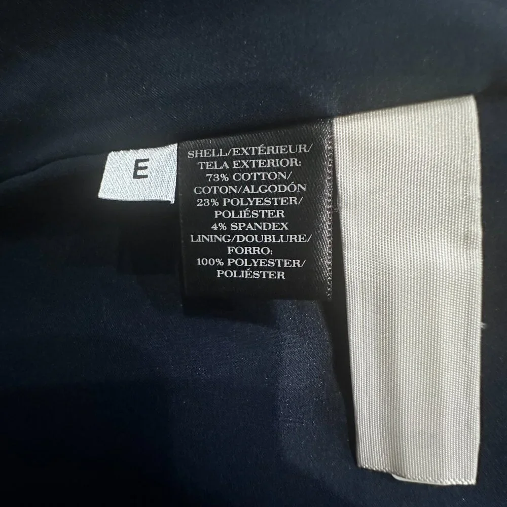 Ann Taylor Navy Blue Suit Pencil Skirt Size 12